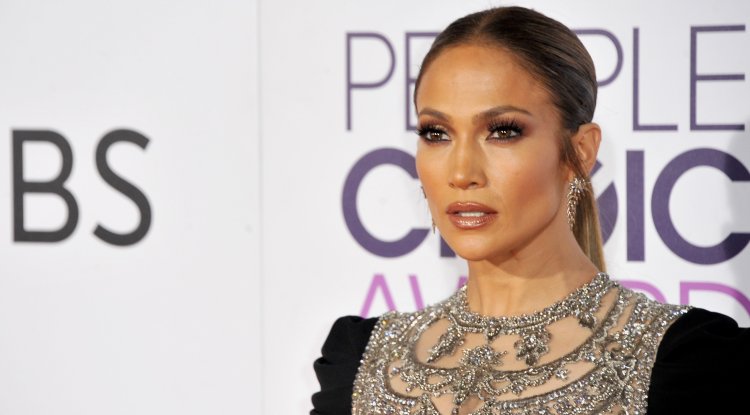 Jennifer Lopez wears Sheer Dress to 'Halftime' Premiere