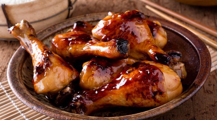 Tasty soy sauce chicken drumsticks