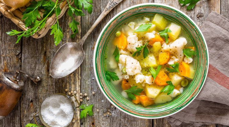 Delicious vegetable soup