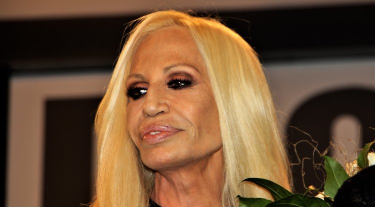 Donatella Versace caught in a bikini