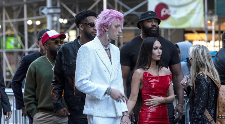 Megan Fox and Machine Gun Kelly on the red carpet