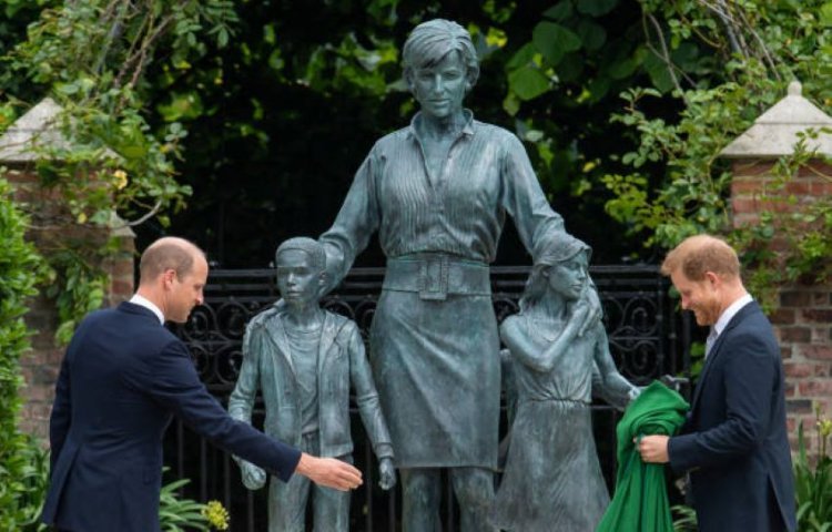 A lip reader revealed what Harry and William were talking about at the unveiling of the statue of Diana!