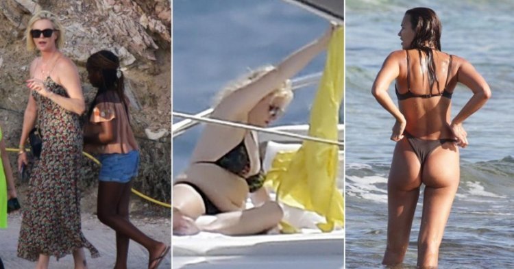 How  are famous ladies enjoying summer: Rebel is working on her figure even on a yacht, and sexy Irina is swimming