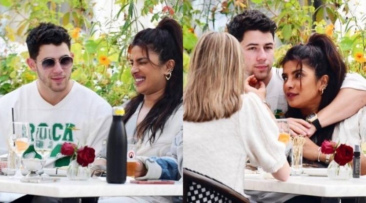 Nick and Priyanka can’t control their passions even at a family lunch