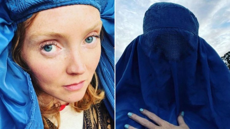Lily Cole apologized after she posted a picture in a burqa in the middle of the crisis in Afghanistan