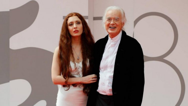  Jimmy Page walked the red carpet with a 45 years younger girl: 'I was ashamed at first because he is older ...'