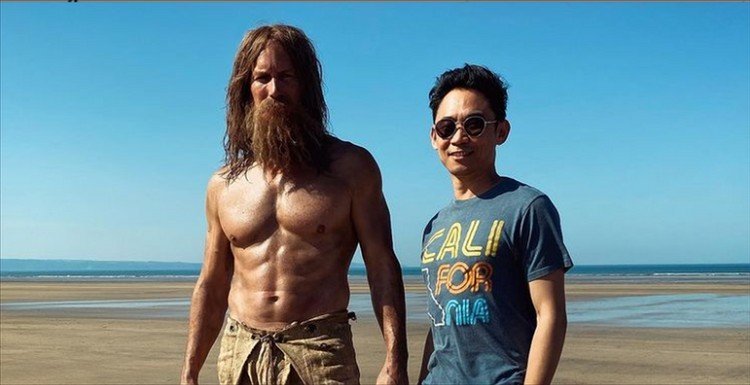 Patrick Wilson completely unrecognizable on the set of "Aquaman"