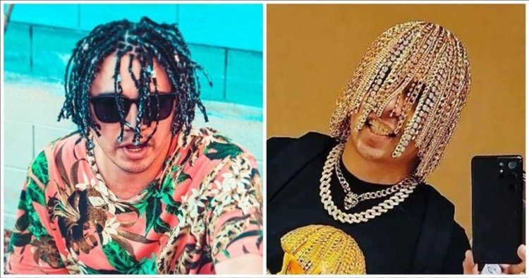 Dan Sur installed gold chains instead of hair: "I wanted to do something different"