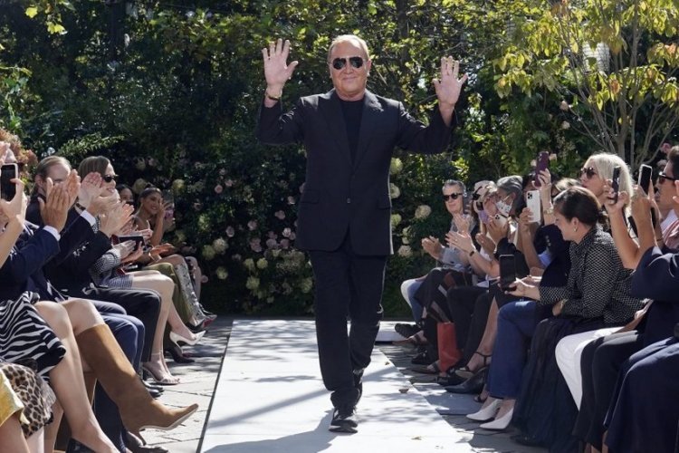 Designer Michael Kors held the first live fashion show since the beginning of the pandemic