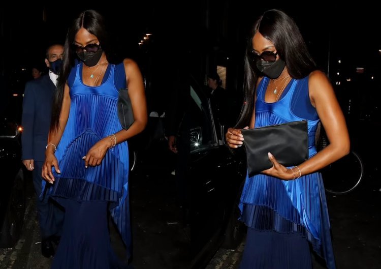 Naomi Campbell enchanted with unusual styling in London