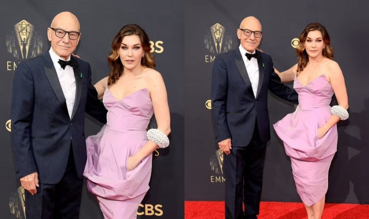They met while she was a waitress, she is not yet used to spotlights, but her 39-years older husband Patrick Stewart is trying to make everything easier for her!
