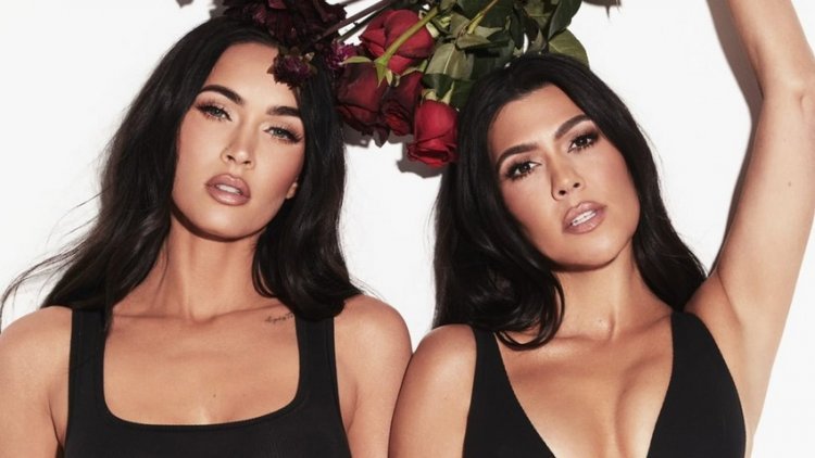 Kourtney Kardashian and Megan Fox are hot, famous, and now they are posing together half-naked