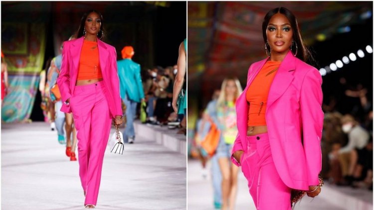 The 'Black Panther' walked the runway in Milan and showed her younger colleagues how it's done!