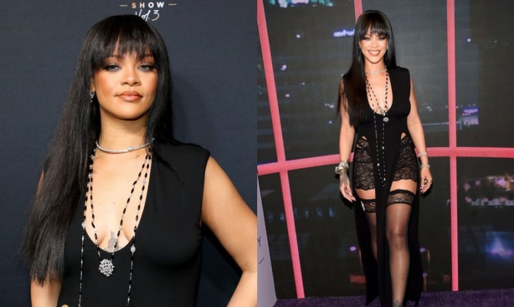 We don’t know exactly how to describe what Rihanna was wearing, but that she swept the competition, that’s for sure!