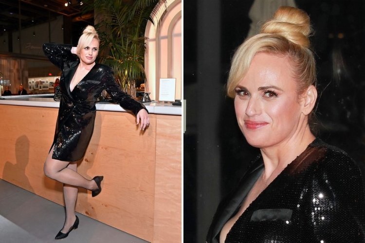 In a mini dress Rebel Wilson showed that she looks even better live than on Instagram