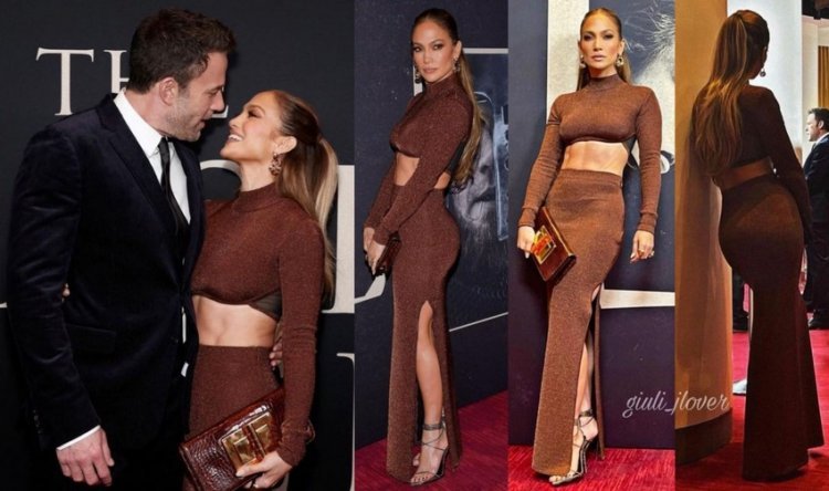 Jennifer Lopez backed Ben Affleck on the red carpet in a divine monochrome edition