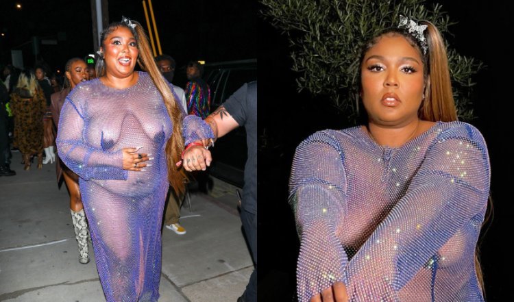 Lizzo in see-through purple dress was the main star at Cardi B's birthday party