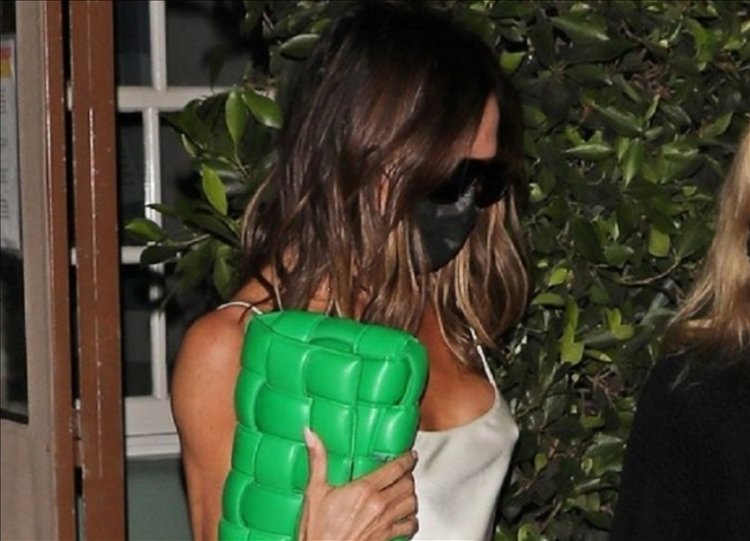 Victoria Beckham went braless in public carrying a $3,200 purse