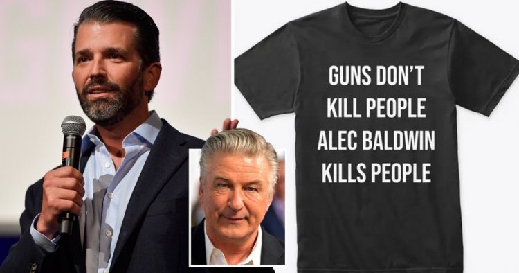 Trump's son condemned for selling tacky Alec Baldwin T-shirts