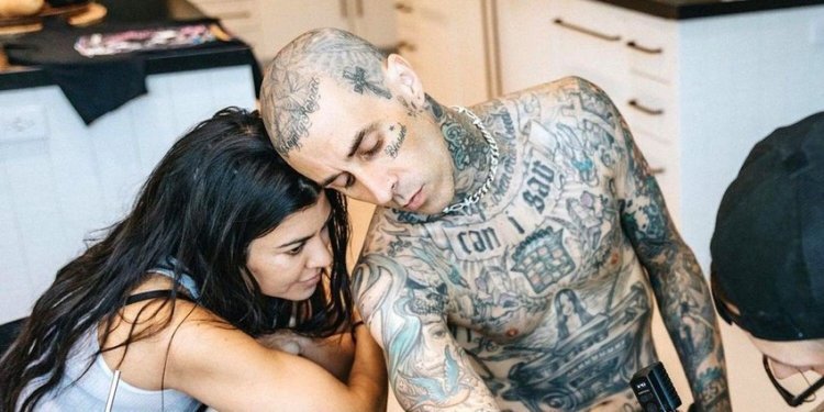 Travis Barker devoted a new tattoo to his fiancée  Kourtney Kardashian