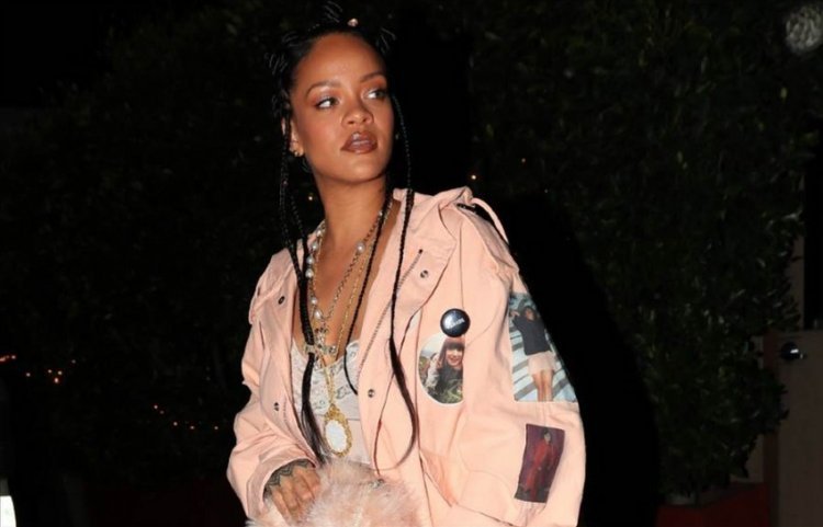 Rihanna rocks stunning powder pink outfit everyone is talking about