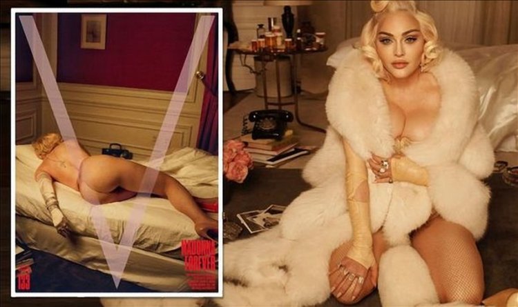 Madonna shocked again posing naked as dead Marilyn Monroe