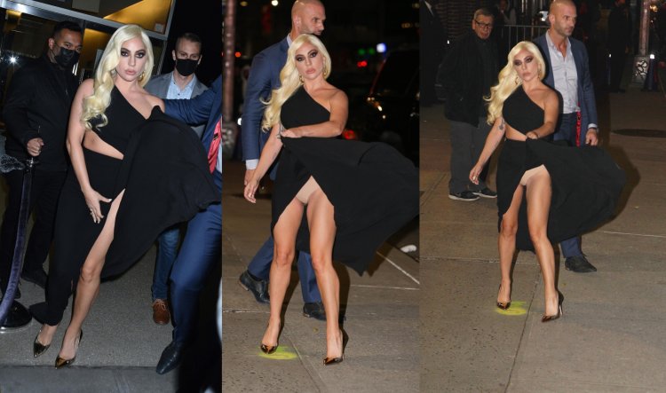 Lady Gaga didn't just show her leg in a sexy dress ...