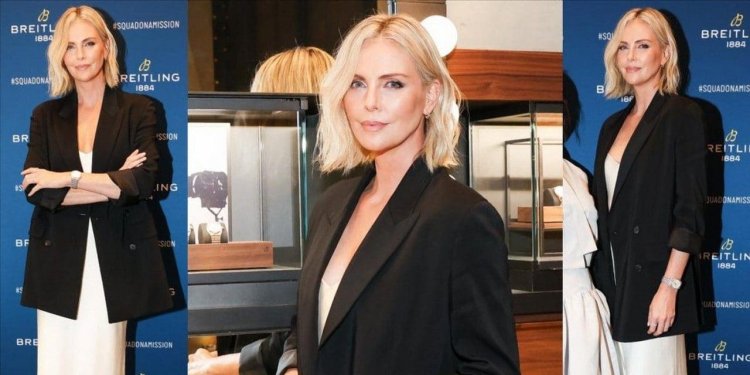 Charlize Theron showed how to wear a summer dress during winter