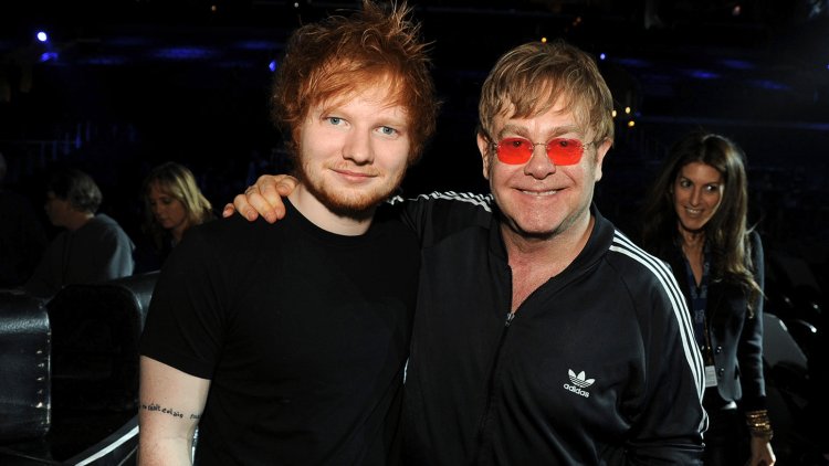 Ed Sheeran and Elton John have fun