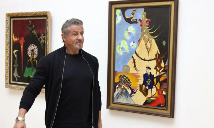 Sylvester Stallone opened his exibition!