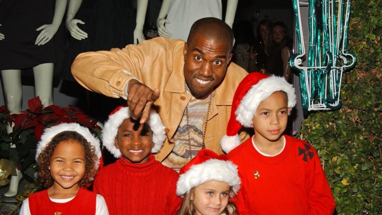 Kanye West in the Christmas spirit
