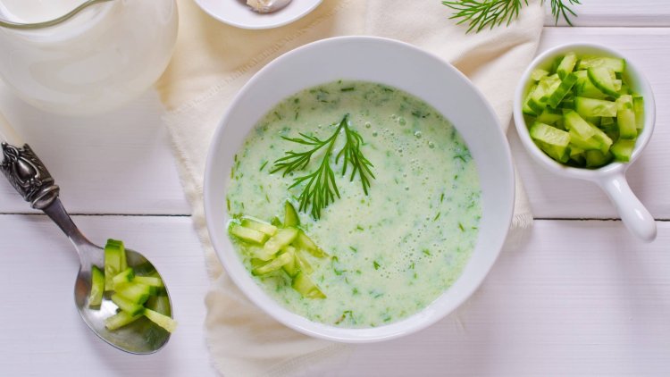 Cucumber soup - for instant refreshment 