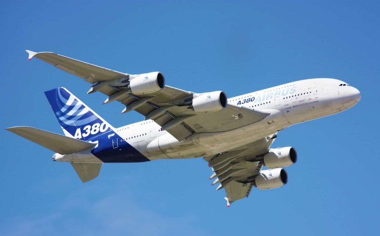 Airbus A380 powered by used edible oil took off