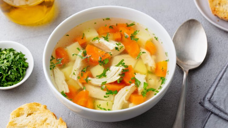 Homemade chicken soup will invigorate you