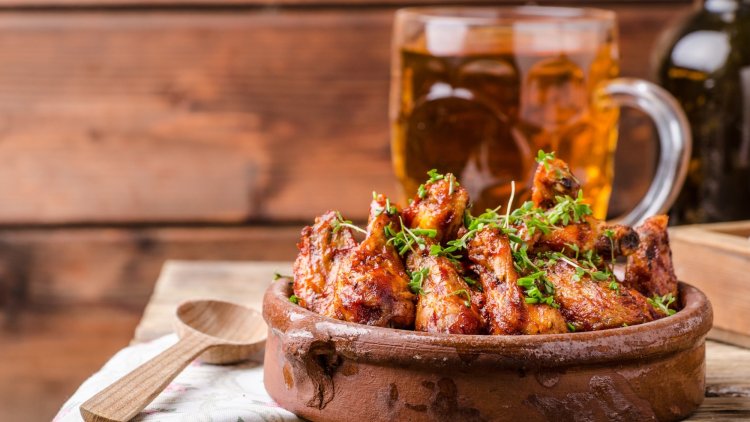 Aromatic chicken in beer and honey!