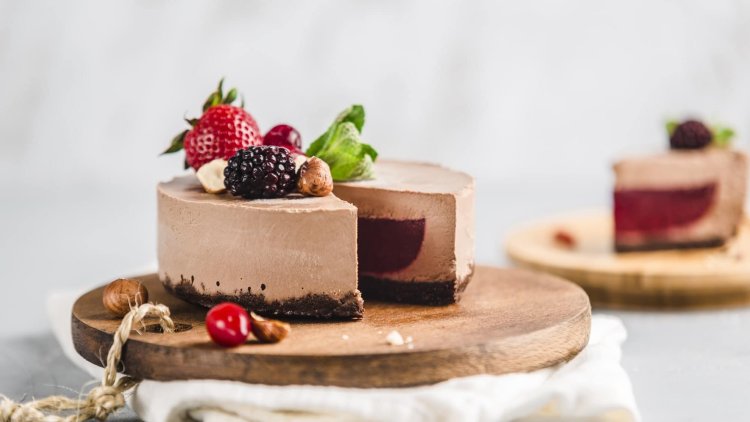 Perfection: Chocolate and hazelnut cheesecake