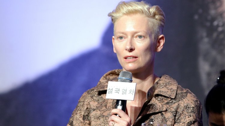 Tilda Swinton in an unusual Cannes outfit