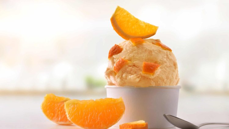 Easy orange ice cream recipe