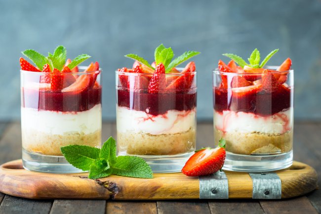 Delicious: Cheesecake in a glass!
