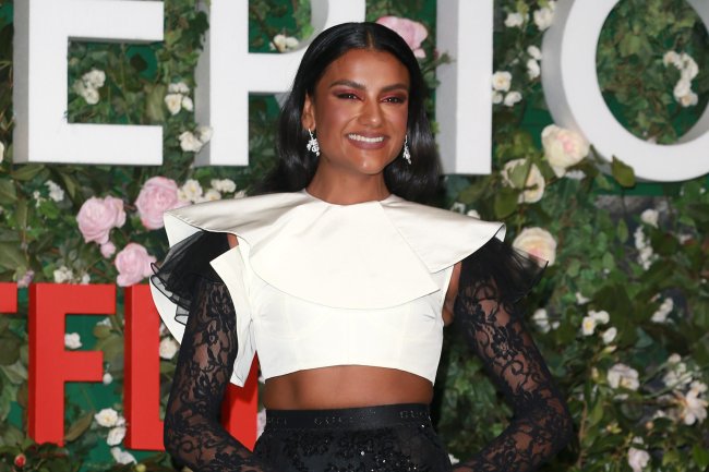 'Bridgerton' star Simone Ashley shone in a black dress