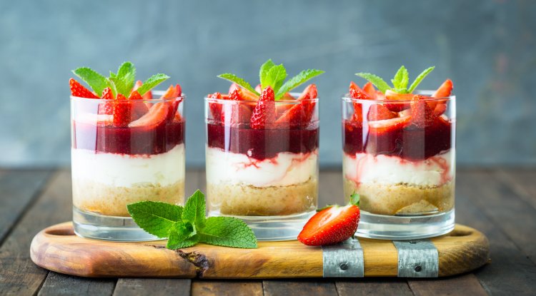 Delicious: Cheesecake in a glass!