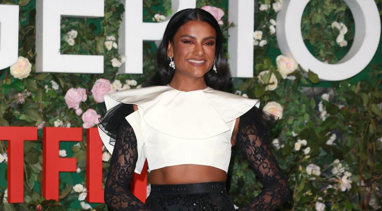 'Bridgerton' star Simone Ashley shone in a black dress