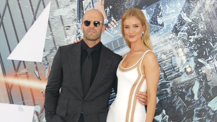 Jason Statham and Rosie watched the final tennis match!