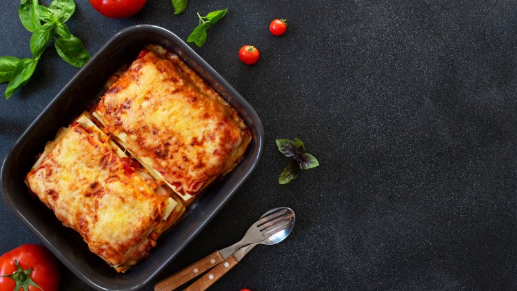 Pancake lasagna with a fantastic béchamel sauce