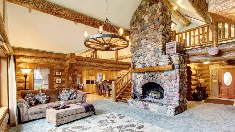 A rustic living room is an absolute hit!